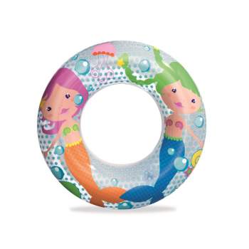 Bestway 36113-mermaid, надувной круг Морские приключения, 51 см. Русалка
