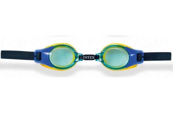 Intex 55601-blue, дитячі окуляри для плавання, блакитні