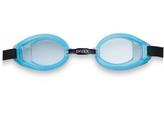 Intex 55602-blue, дитячі окуляри для плавання, блакитні, 3-8 лет