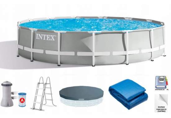 Intex 26724, каркасний басейн 457 x 107 см Prism Frame Pool