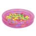 Bestway 51085-pink, надувний дитячий басейн 91х20 см з кульками