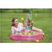 Bestway 51085-pink, надувной детский бассейн 91х20 см с шариками