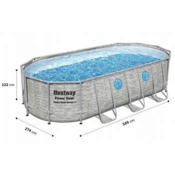 Bestway 56716, каркасный бассейн 549 x 274 x 122 см Rattan Frame Pools