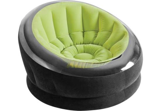 Intex 68581, надувное кресло 112 x 109 x 69 см, зеленое