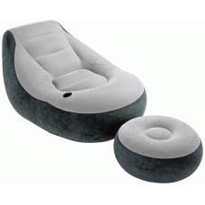 Intex 68564, надувное кресло с пуфом 130 x 99 x 76 см