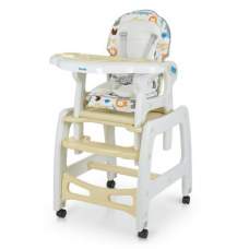 BAMBI M 1563 Animal Beige, Стульчик для кормления 2в1 Bambi Animal Beige