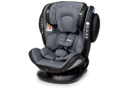 EL CAMINO ME 1045 Royal Dark Gray, Автокресло El Camino Evolution 360 Isofix Dark Gray