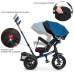 TURBOTRIKE M 4058-10, Велосипед трехколесный TURBOTRIKE с ручкой. Blue Indigo