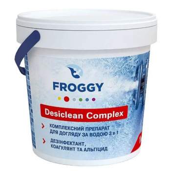 Froggy Т0500-10_1KG, Многофункциональные таблетки хлора 3 в 1 (200 г таблетки), 1кг
