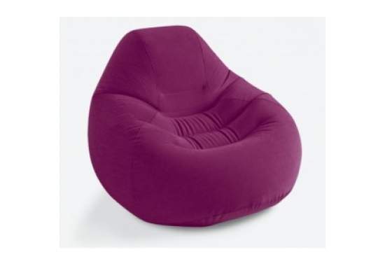 Intex 68584, надувное кресло 109 x 218 x 66 см, бордовое