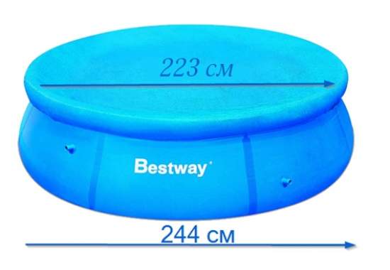 Bestway 58032, тент для надувного бассейна, Д244см