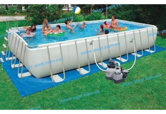 Intex 28368, каркасный бассейн 732 x 366 x 132 см Ultra Frame Pool