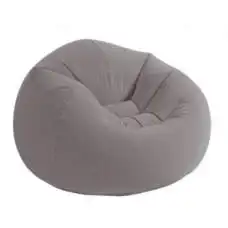 Intex 68579, надувное кресло 114 x 114 x 71 см, серое