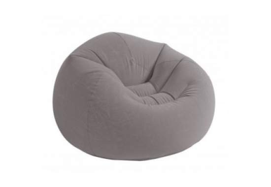Intex 68579, надувне крісло 107 x 104 x 69 см, сіре