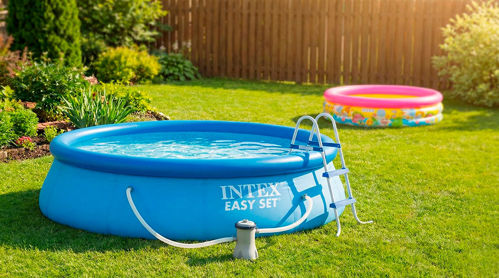 Надувные бассейны Intex и Bestway на даче